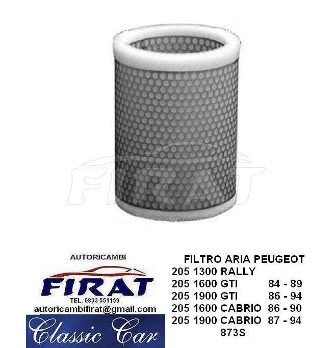 FILTRO ARIA PEUGEOT 205 GTI RALLY CABRIO 873S